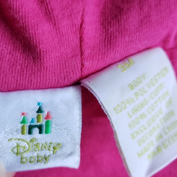 Disney baby Minnie Mouse fleece hooded jacket Size 3 Months - Picture 10 of 10